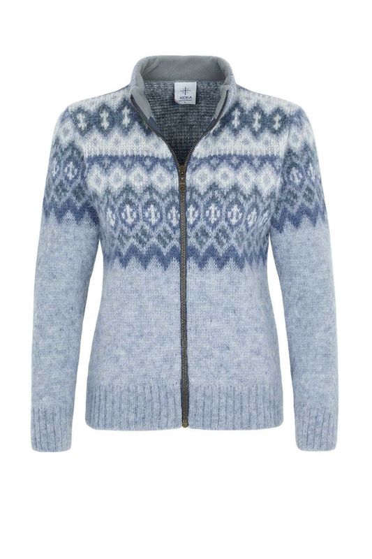 Kidka - ÞING Woman's Wool Cardigan (blue) Kidka - ÞING Woman's Wool Cardigan (blue)