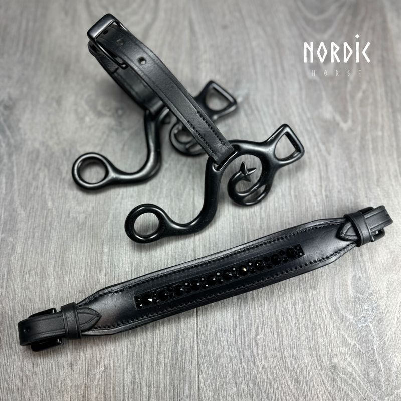 Nordic Horse Hackamore ALL BLACK