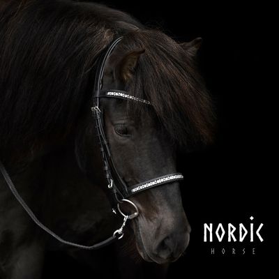 Nordic Horse Browband ALL WHITE