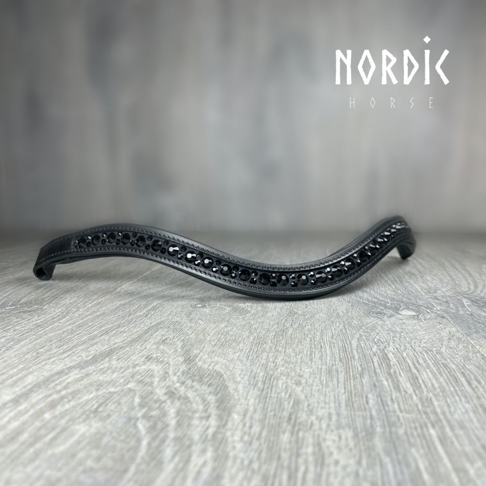 Nordic Horse Browband ALL BLACK
