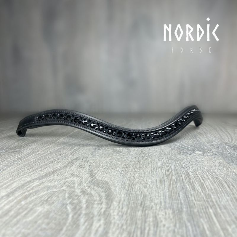 Nordic Horse Browband ALL BLACK