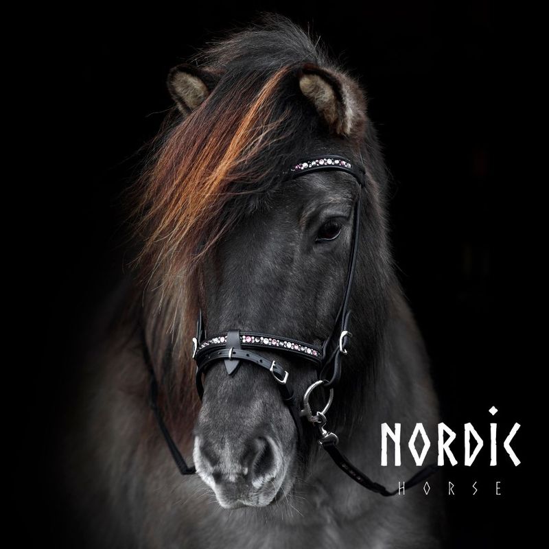 Nordic Horse Browband PINK MIX