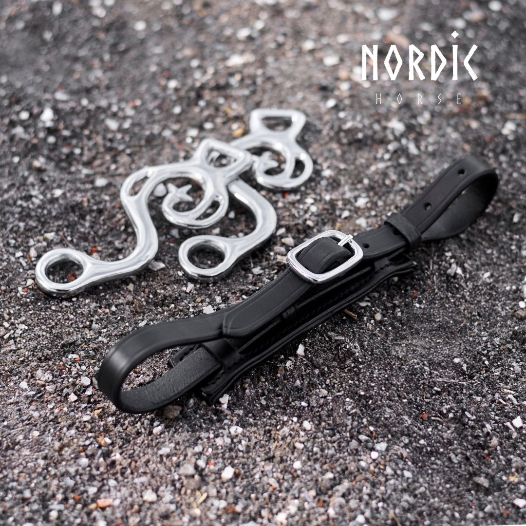 Nordic Horse Shanks w/Lower Strap for Hackamore