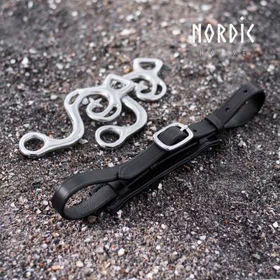 Nordic Horse Shanks w/Lower Strap for Hackamore