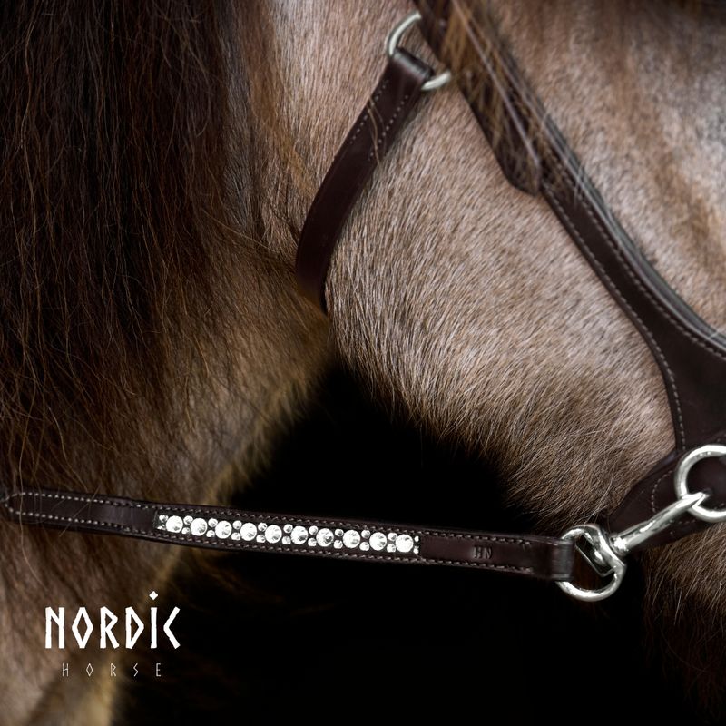 Nordic Horse ALL Supergrip Reins w/Stops, Brown