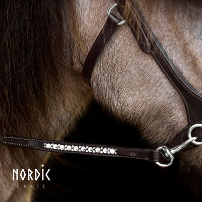Nordic Horse ALL Supergrip Reins w/Stops, Brown