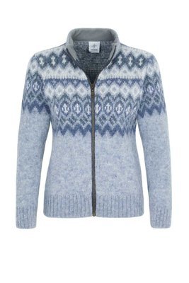 Kidka - ÞING Woman&#39;s Wool Cardigan (blue)