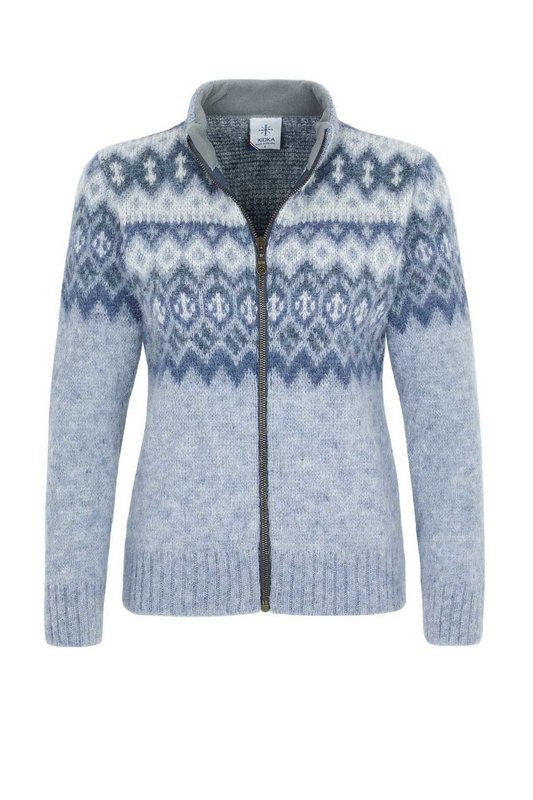 Kidka - ÞING Woman&#39;s Wool Cardigan (blue)