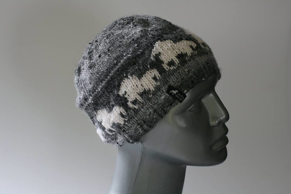Hand Knitted Hat E40 - Icelandic Horse