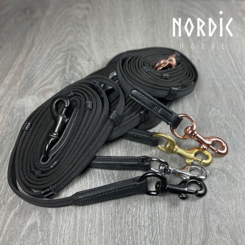 Nordic Horse Supergrip Reins w/Stops