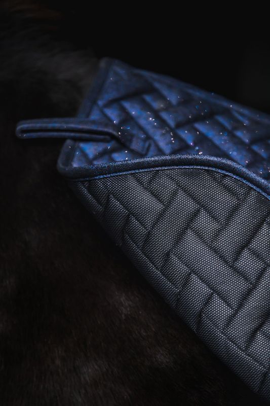 Blue Glitter Saddle Pad