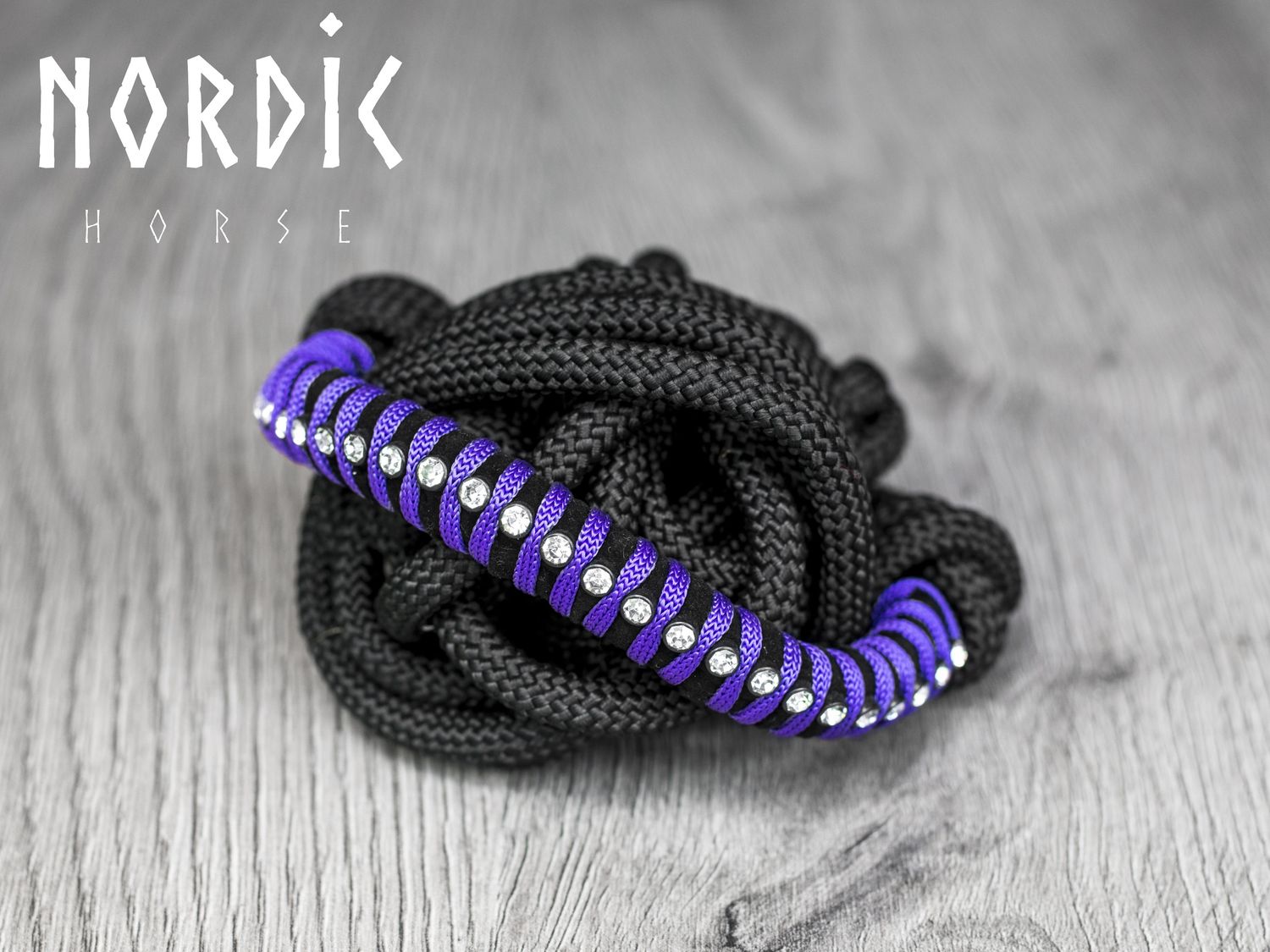 Nordic Horse Rope Halter w/Stones