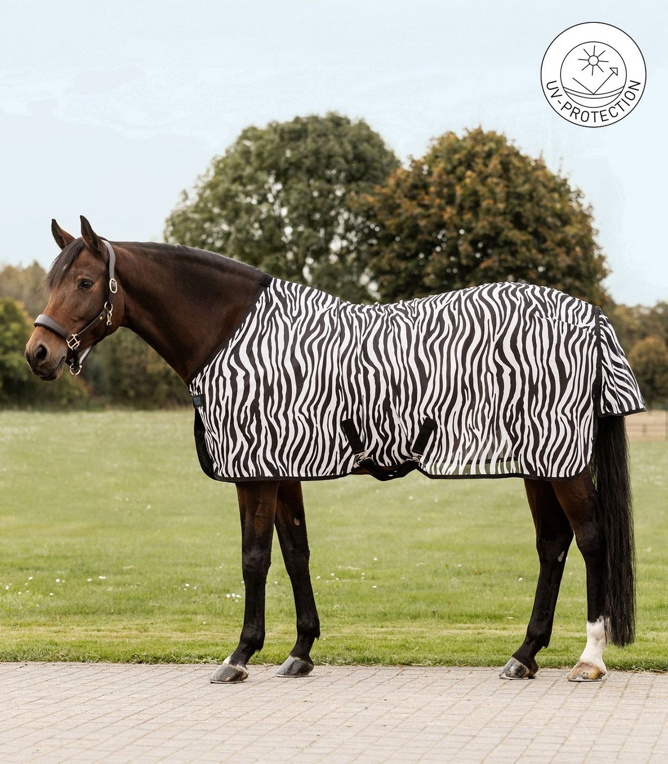 Waldhausen Zebra Fly Sheet w/Cross Surcingles