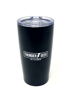 20 oz. Thunder Geek Black Stainless Tumbler