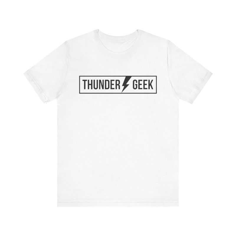 Thunder Geek Unisex Short Sleeve Tee - Casual Graphic T-Shirt for Geeks
