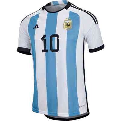 Messi Argentina Home Jersey World Cup 2022