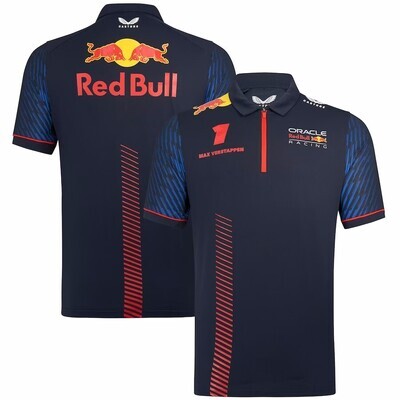 Oracle Red Bull F1 Racing Team Max Verstappen Polo Black 2023