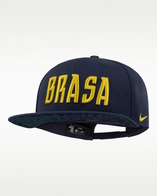 Brazil Football Snapback Navy