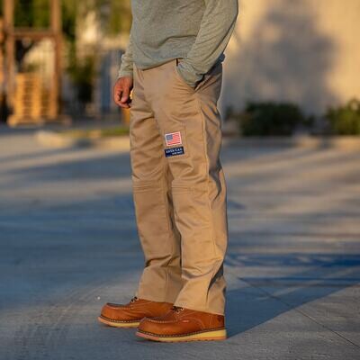 American Work Pants Tan (Including 1 pair of Gorilla Knee pads).