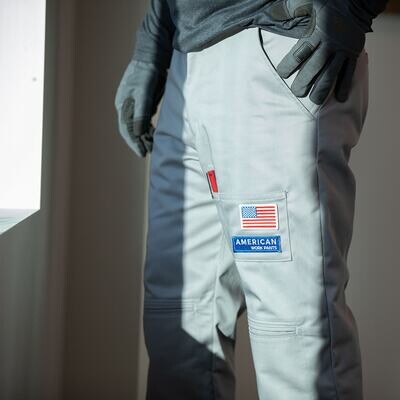American Work Pants Gray (Including 1 pair of Gorilla Knee pads).