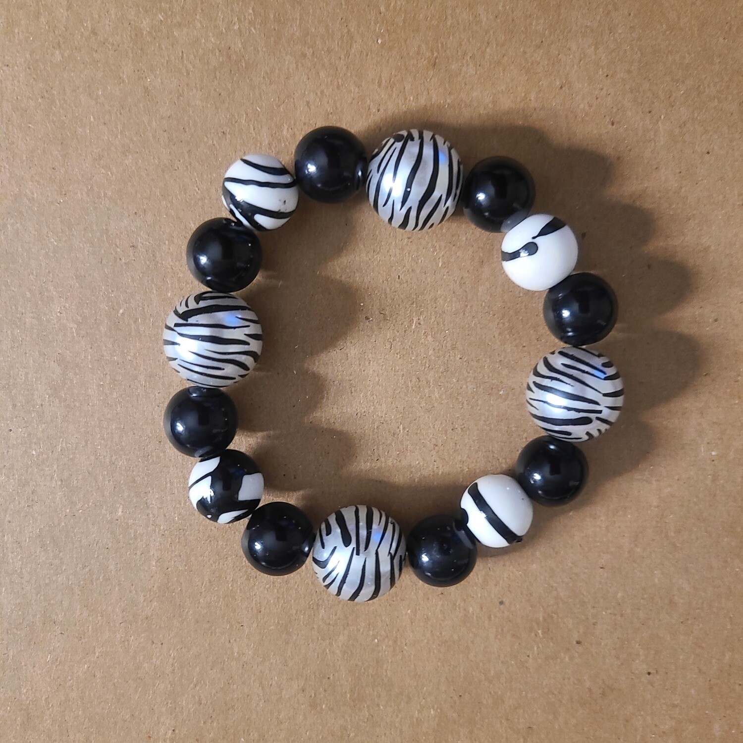 Zebra print bracelet