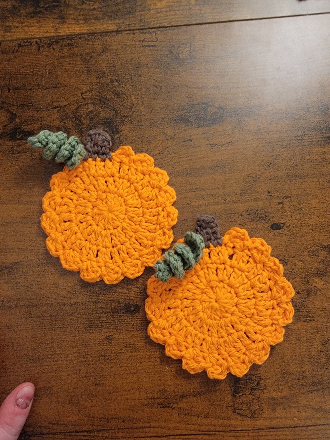 Pumpkin Coasters - Set of 2