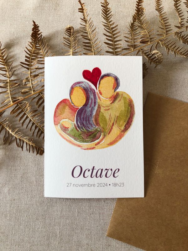 Faire-part de naissance - Octave