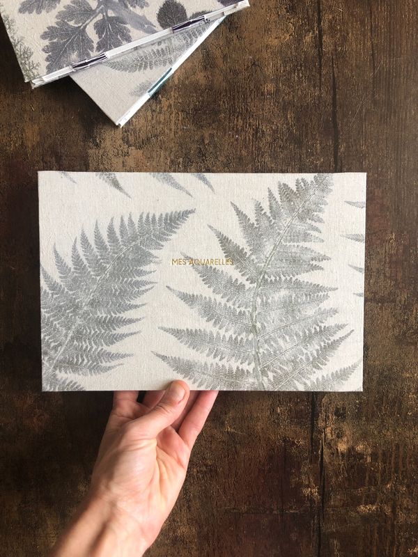 Carnet aquarelle - Plumes