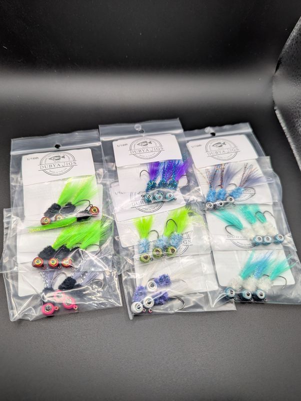 1/16th oz Crappie Jigs 3-Pack