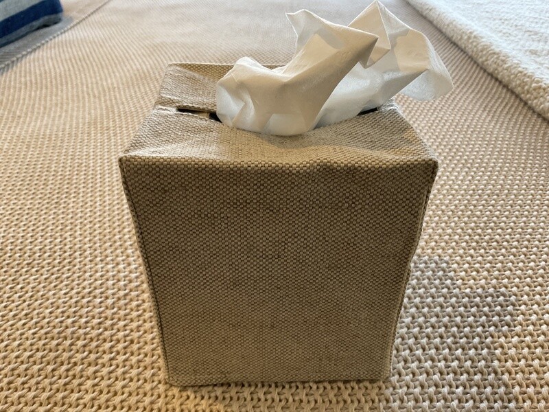 WOVEN LINEN TISSUE BOX COVERS
