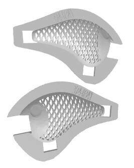 3D Stencil for 2.25&quot; Elite 10 ko to DT10, Patterns: 389-0341 Triangle Scales