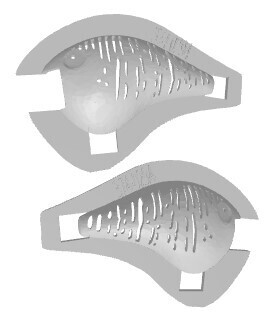 Stencil for Premium Smooth DT10, Patterns: 374-0294 Bluegill Vertical Stripes