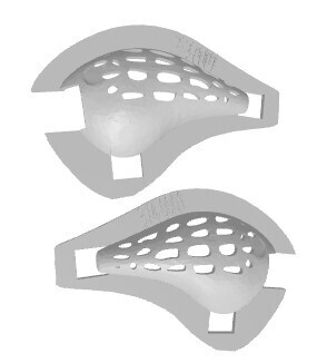 3D Stencil for 2 3/4&quot; Medium Diver Crankbait DT 6 K.O., Patterns: 101-0001 Large Ovals - Frog