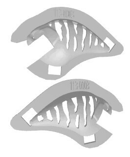 3D Stencil for -  Megabass 1.5 S-Crank Square Bill Original Lure, Patterns: MB1.5-0003 Vertical Stripes