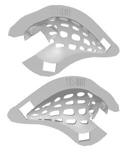 3D Stencil for -  Mega Bass 2.0 S-Crank Square Bill KO, Patterns: 520-0001 Large Ovals