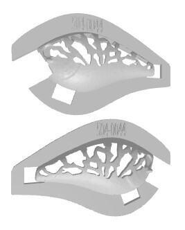 3D Stencil For 1.5 Shallow Diving Square Bill Crankbait, Patterns: 241-0044 Odd Natural Shapes