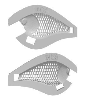 3D Stencil for Standard 1.5 Square Bill Shallow Diver Crankbait, Patterns: 111-0339 Oval Scales