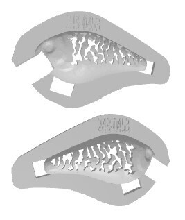 3D Stencil for - Lurebuild - LB High Quality 1.5 Mini Square Bill, Patterns: 503-0453 Natural Shapes