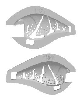 3D Stencil for - Sugartit 2.5 High Quality Deep Diver, Patterns: 511-0315 Crawfish