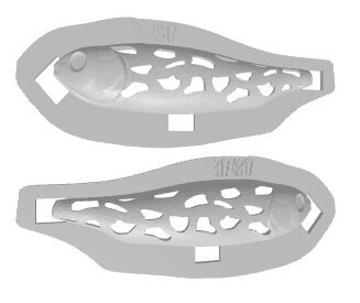 3D Stencil for - Mega Bass Giant Dog-X Knock Off 4&quot; Walker, Patterns: 317-0317 Frog