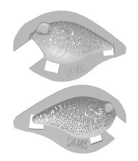 3D Stencil for - Megabass Griffon 6cc Knock Off, Patterns: 524-0485 Pumpkinseed