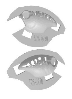 3D Stencil for - Megabass Griffon (SR-X) Finesse Bait &amp; New SR-X (Longer bill) Knock Offs, Patterns: 528-0270 Natural Shapes