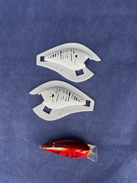 3D Stencil for - Lucky Craft 1.0 Square Bill Original Lure