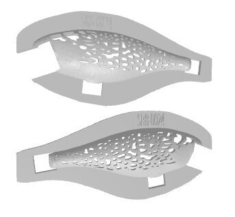 3D Stencil for - Rapala Shad Rap 5 SD, Patterns: SR5SD-0024 Crappie