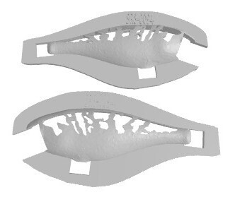 3D Stencil for 3 1/4&quot; Shallow Diving Minnow, Patterns: 148-0094 Natural Odd Shapes