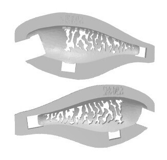 3D Stencil for - Berkley Flicker Shad  - #7 Crankbaits Original Lure, Patterns: BFS-0453 Natural Shapes