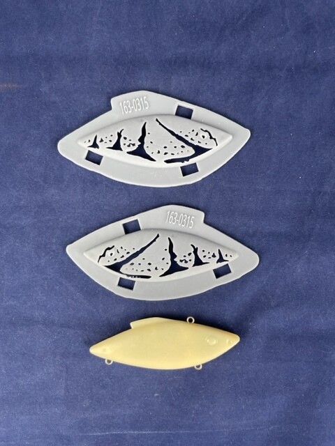 3D Stencil for 3.5&quot; Lipless Minnow - (Rat L trap Knock off)