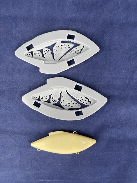 3D Stencil for 3.5&quot; Lipless Minnow - (Rat L trap Knock off)