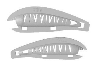 3D Stencil for 5&quot; Deep Diving Bandit Knock Off Minnow, Patterns: 128-0582 Thin V Wedges