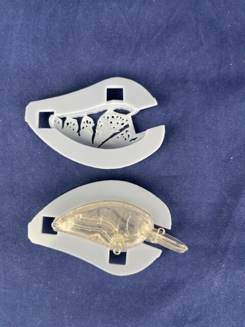 3D Stencil for 2 1/4&quot; Flat Side Shallow Diver Crankbait - (Little John 50 ko)